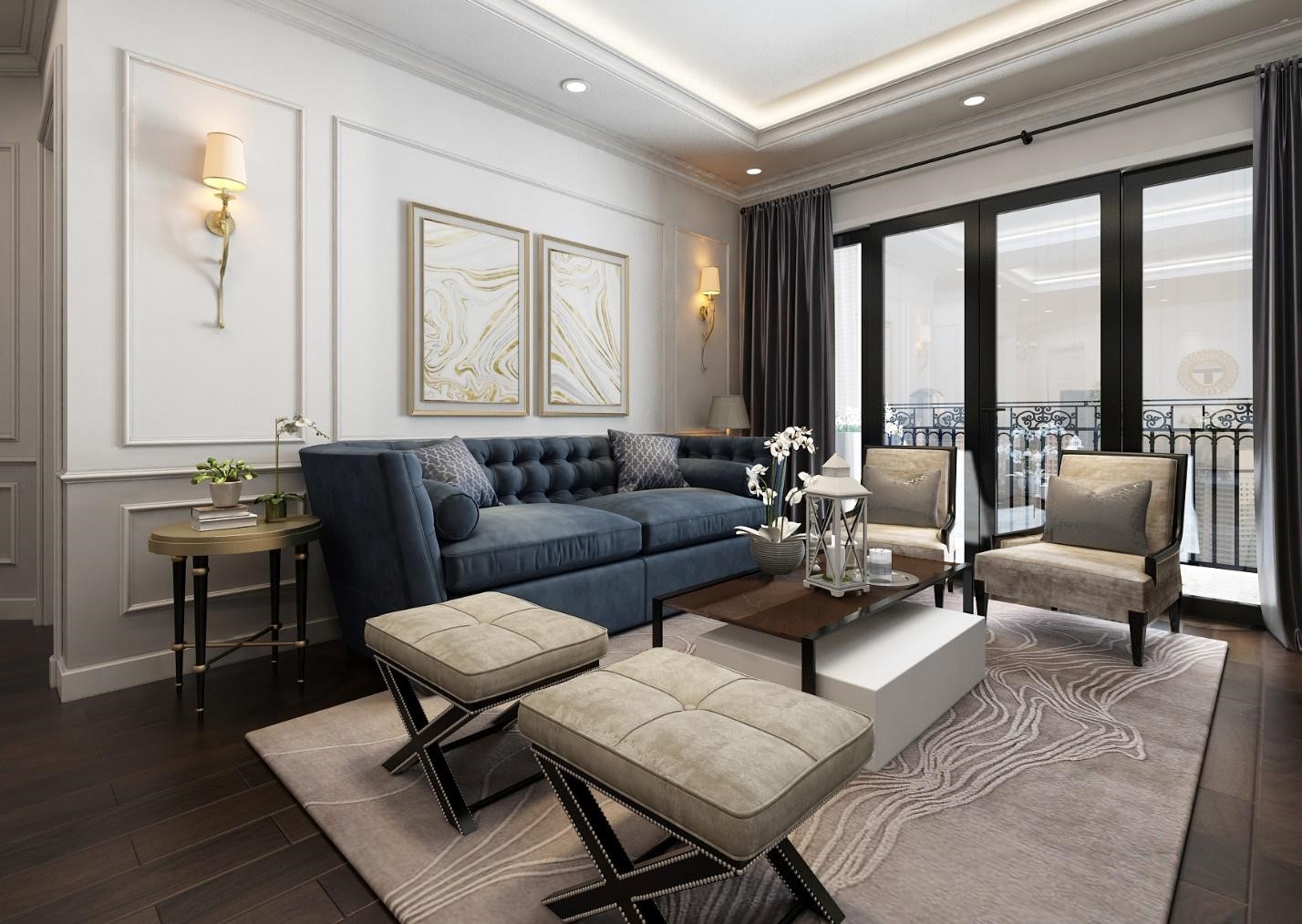 Kh&ocirc;ng gian sang trọng, tho&aacute;ng m&aacute;t trong từng căn hộ c&oacute; diện t&iacute;ch từ 107 &ndash; 128m2 tại Sunshine Garden sẵn s&agrave;ng đ&oacute;n cư d&acirc;n về sinh sống