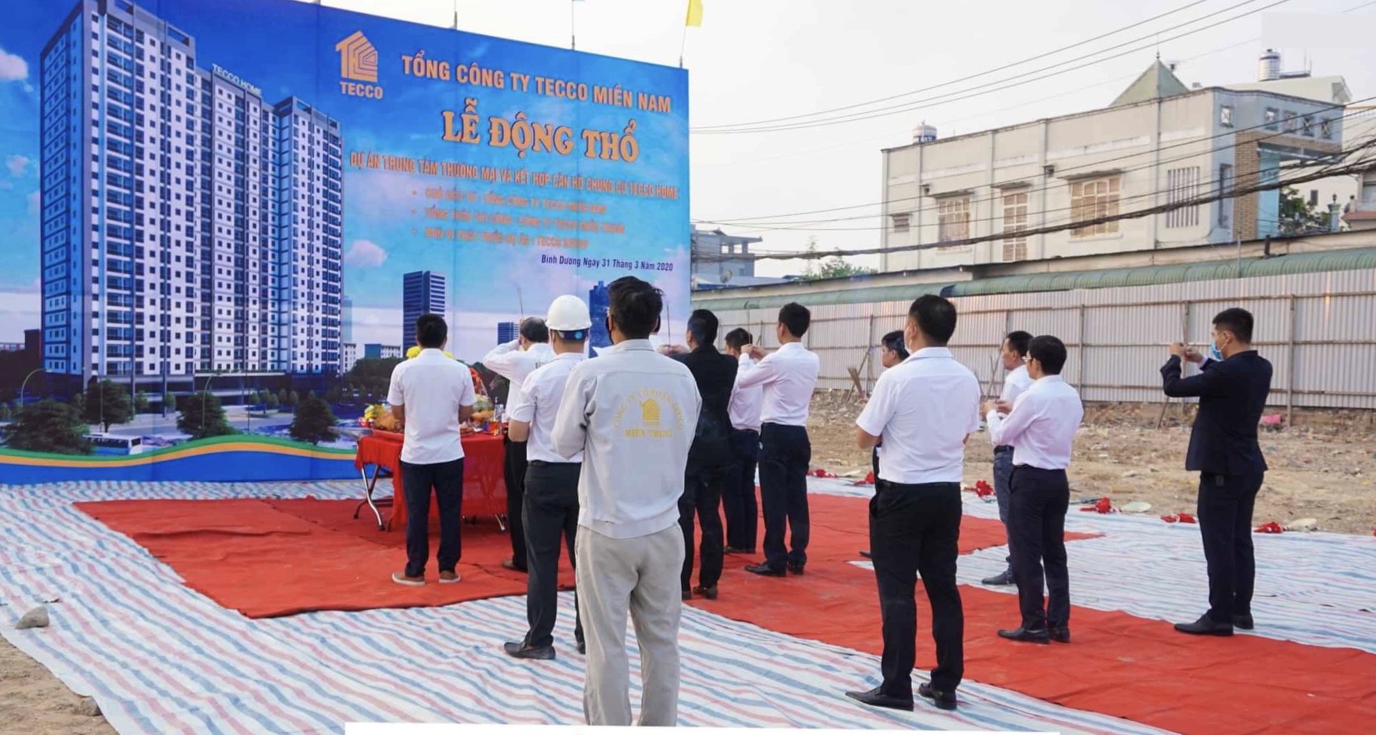 Lễ động thổ dự &aacute;n Tecco Home An Ph&uacute; diễn ra ngay &ldquo;t&acirc;m dịch&rdquo;