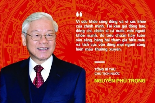 Tổng Bí thư, Chủ tịch nước kêu gọi đồng bào, chiến sĩ cả nước hiến máu cứu người