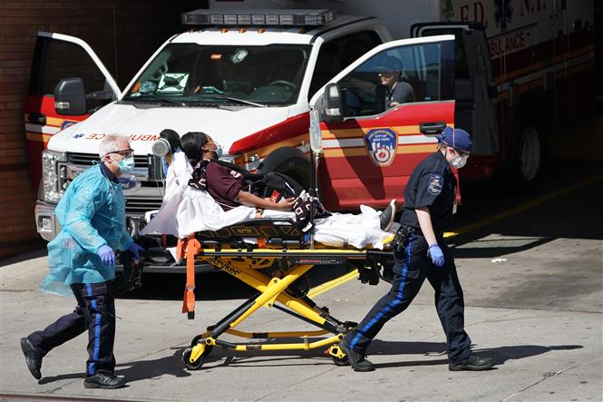 Bang New York tiếp tục l&agrave; t&acirc;m dịch tại Mỹ. Ảnh: AFP