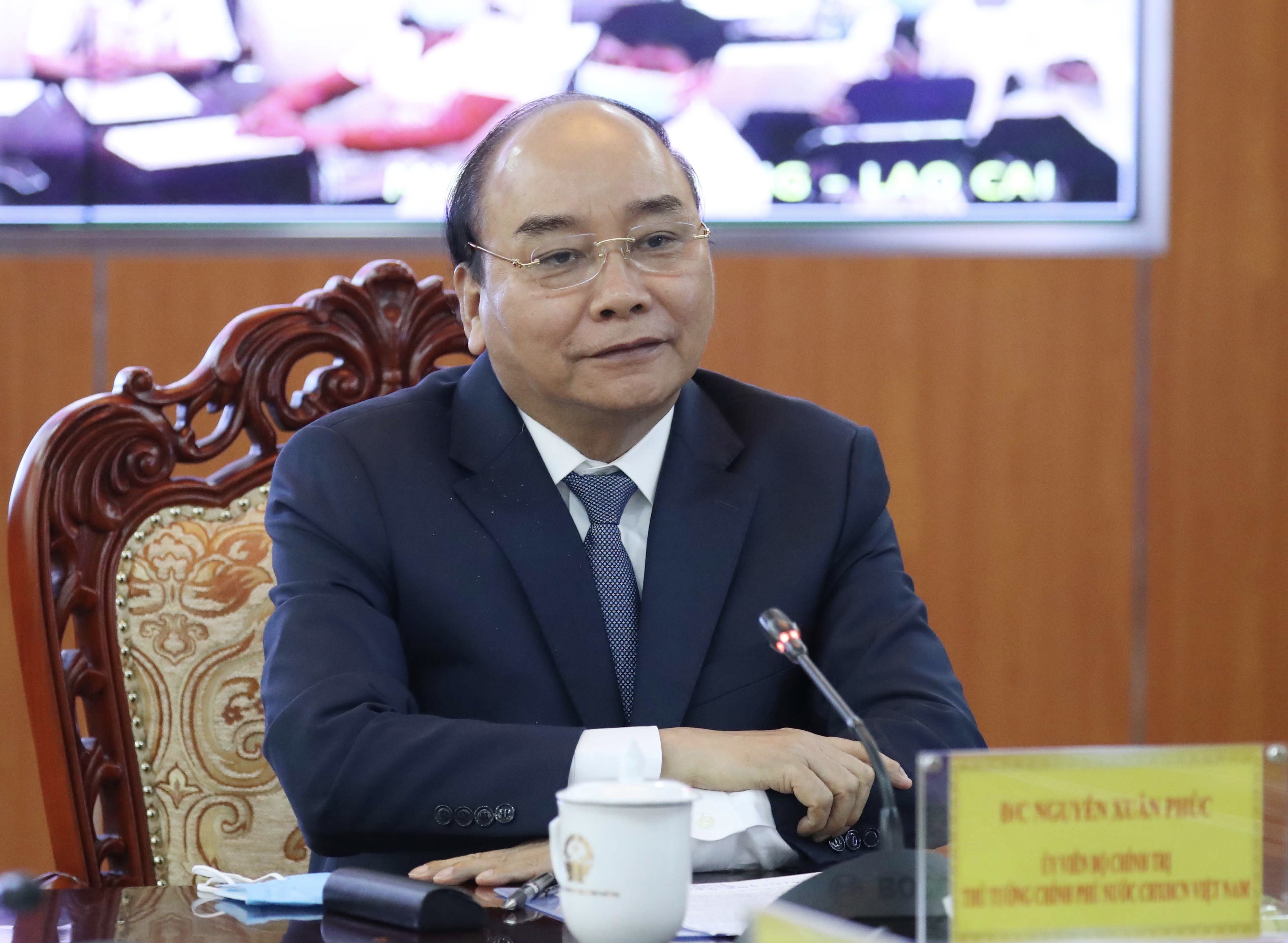 Thủ tướng Nguyễn Xu&acirc;n Ph&uacute;c ph&aacute;t biểu tại sự kiện. Ảnh: VGP/Quang Hiếu