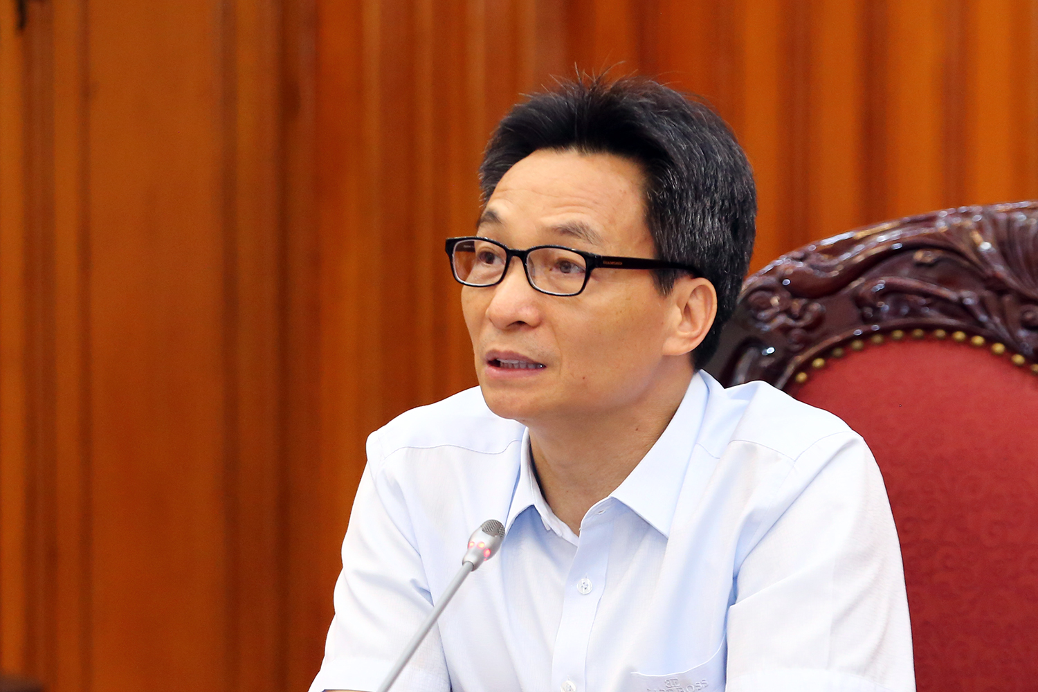 Ph&oacute; Thủ tướng Vũ Đức Đam: Cuộc chiến n&agrave;y c&ograve;n rất d&agrave;i v&agrave; Việt Nam vẫn đồng h&agrave;nh c&ugrave;ng cộng đồng quốc tế trong c&ocirc;ng t&aacute;c ph&ograve;ng, chống dịch. Ảnh: VGP/Đ&igrave;nh Nam