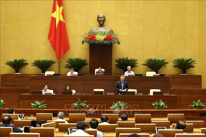 Quang cảnh phi&ecirc;n họp s&aacute;ng 25/5. Ảnh: Dương Giang/TTXVN