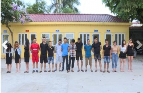 Bắc Ninh: 16 người “bay lắc”, 8 người dương tính ma túy trong quán karaoke