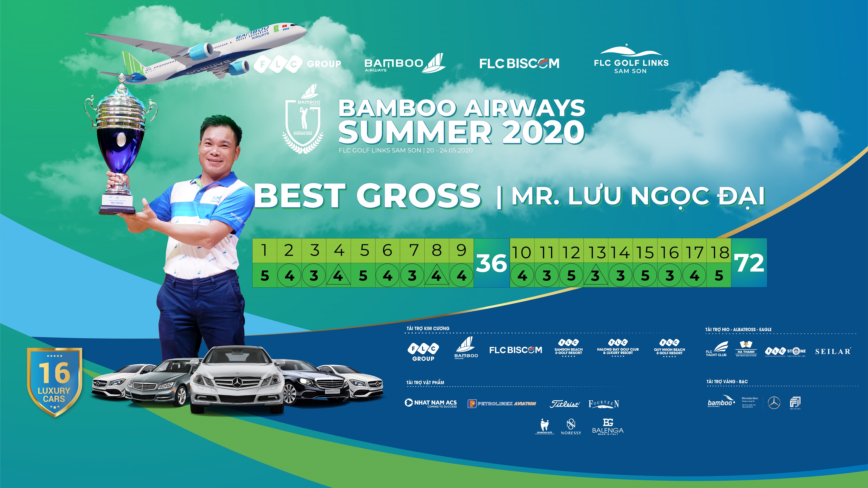 Golfer Lưu Ngọc Đại - Nh&agrave; v&ocirc; địch Bamboo Airways Summer 2020