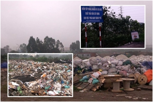 Vụ Công ty Toàn Cầu biến điểm tiếp nhận chất thải rắn xây dựng thành bãi tập kết rác thải: UBND quận Hoàng Mai vẫn chưa kiểm tra, xử lý