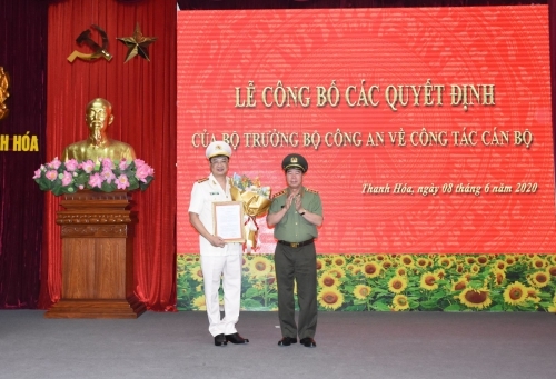 Thanh Hóa: Bộ trưởng Bộ Công an bổ nhiệm Đại tá Trần Phú Hà làm Giám đốc Công an tỉnh Thanh Hóa