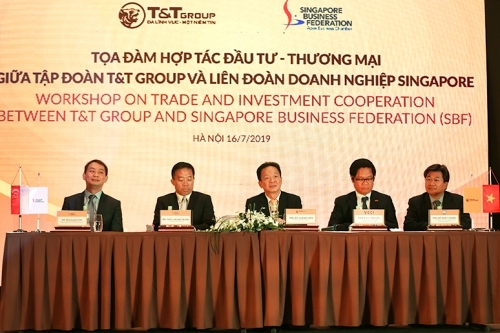 Tập đoàn T&T Group và Liên đoàn Doanh nghiệp Singapore trao đổi cơ hội hợp tác thương mại và đầu tư