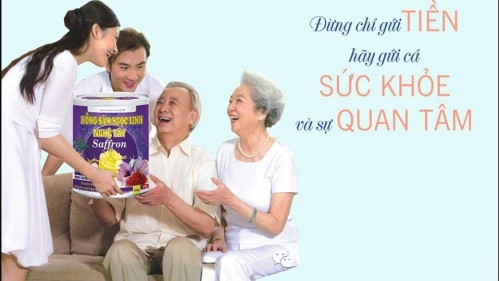 Hồng sâm Ngọc Linh nhụy hoa nghệ tây Saffron - món quà dinh dưỡng cho người cao tuổi