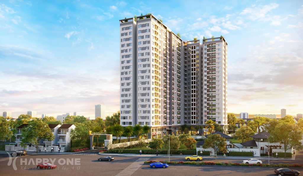 Phối cảnh của Khu căn hộ biệt lập 4.0 Happy One được đưa ra thị trường