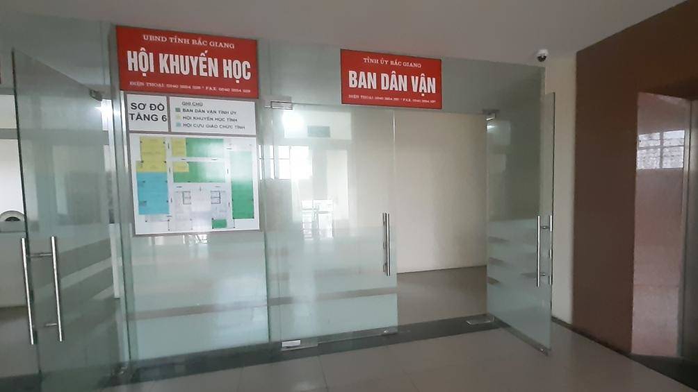 Trụ sở l&agrave;m việc của Ban D&acirc;n vận Tỉnh ủy Bắc Giang. (Ảnh: Báo Giao th&ocirc;ng)