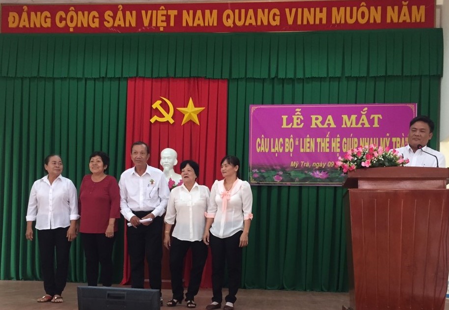 Lễ ra mắt CLB Li&ecirc;n thế hệ tự gi&uacute;p nhau x&atilde; Mỹ Tr&agrave;, TP Cao L&atilde;nh