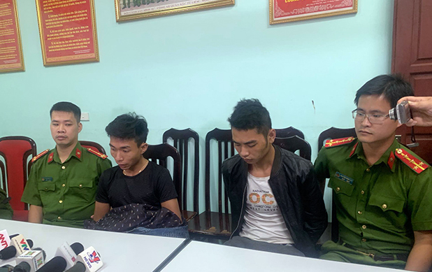 Hai đối tượng Đinh Văn Gi&aacute;p v&agrave; Đinh Văn Trường