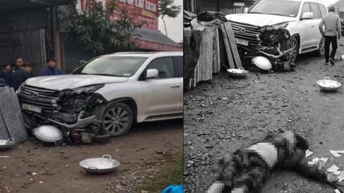 Hà Nội: Xe Lexus biển ngũ quý gây tai nạn chết người ở Sóc Sơn