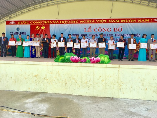 Xã Vĩnh Long, huyện Vĩnh Lộc (Thanh Hóa): Rộn ràng đón nhận xã đạt chuẩn Nông thôn mới