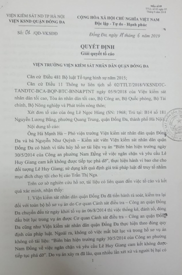 Viết tiếp bài: "Công an quận Đống Đa, TP Hà Nội: Điều tra viên Lê Trọng Hiếu bỏ 39 bút lục ra ngoài hồ sơ vụ án “hủy hoại tài sản tại 209 Xã Đàn”?