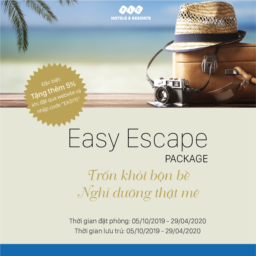 Easy Escape Package: Trải nghiệm nghỉ dưỡng đẳng cấp với chi phí tối ưu tại FLC Hotels & Resort