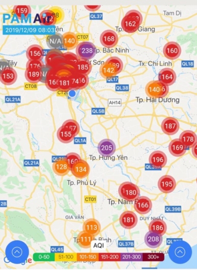 Không khí Hà Nội tái diễn ô nhiễm nghiêm trọng