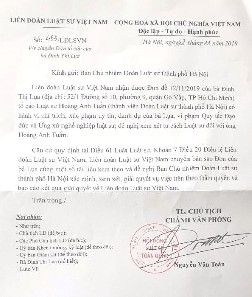 Luật sư bị tố vì hù “xử” tòa, có dấu hiệu vu cáo nguyên đơn ?!