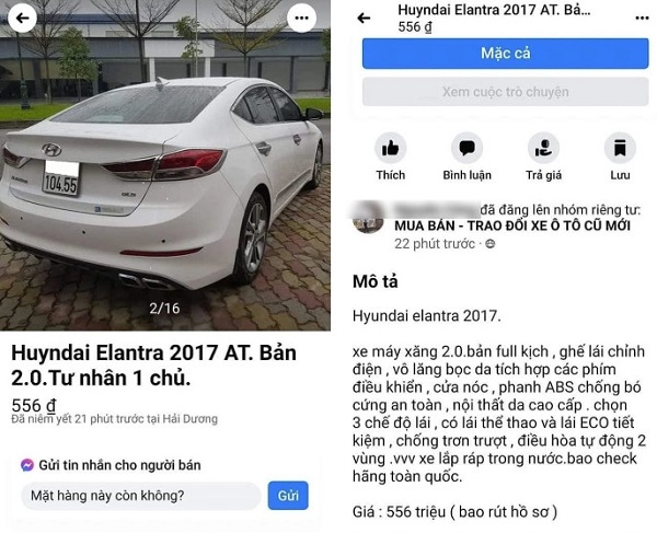 Hyundai Elantra từng gây tai nạn nghiêm trọng được rao bán với 