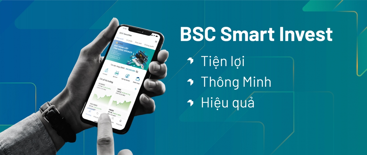 Chứng khoán BIDV ra mắt ứng dụng đầu tư chứng khoán BSC Smart Invest Chứng khoán BIDV ra mắt ứng dụng đầu tư chứng khoán BSC Smart Invest