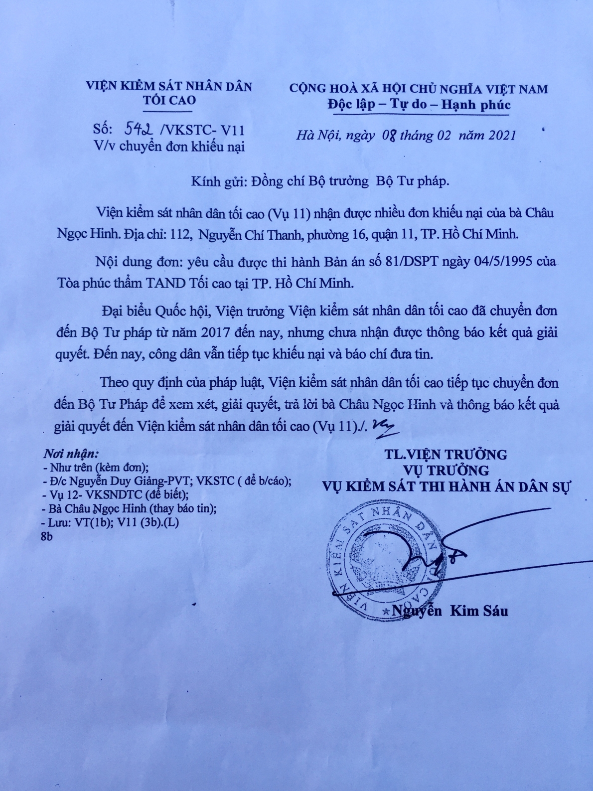 Bản án 26 năm chưa được thi hành tại TP. Hồ Chí Minh: Cần nhìn thẳng vào sự thật để sửa sai