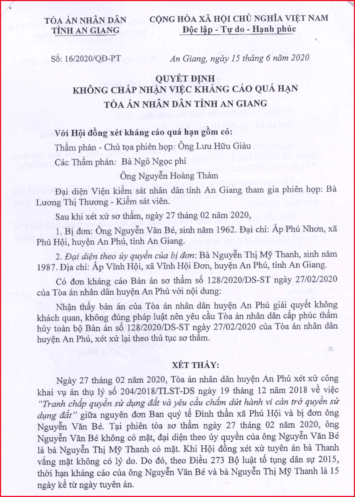 Nhiều dấu hiệu xét xử không khách quan, minh bạch