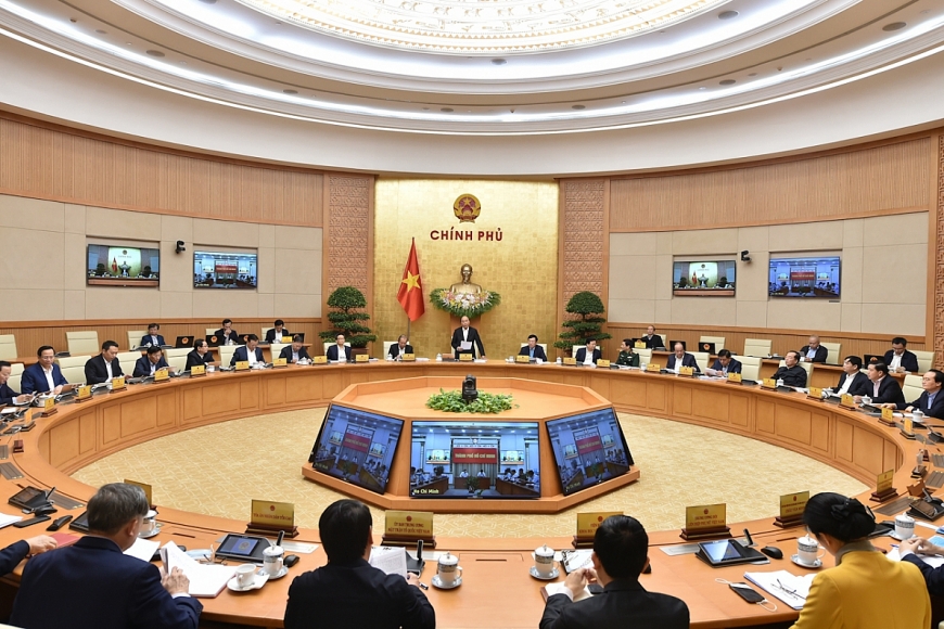 Thủ tướng Nguyễn Xuân Phúc chủ trì phiên họp Chính phủ thường kỳ tháng 112020.